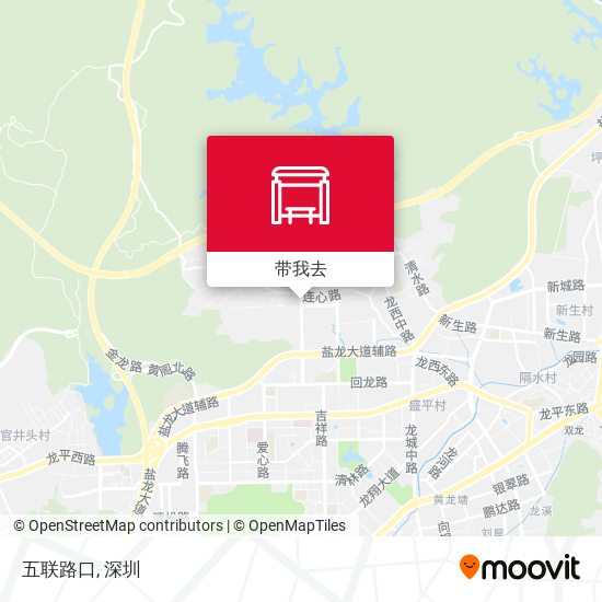 五联路口地图
