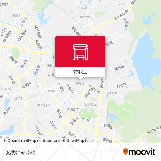 光明油站地图