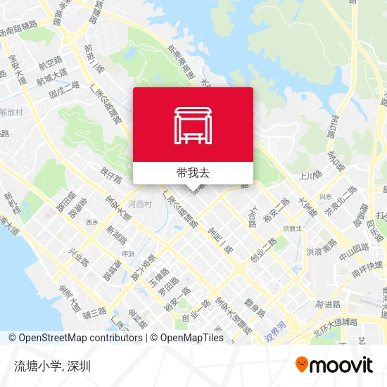流塘小学地图