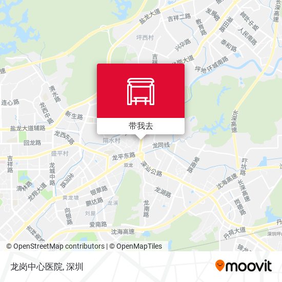 龙岗中心医院地图
