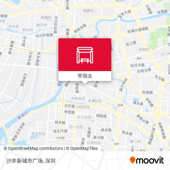 沙井新城市广场地图