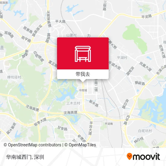华南城西门地图