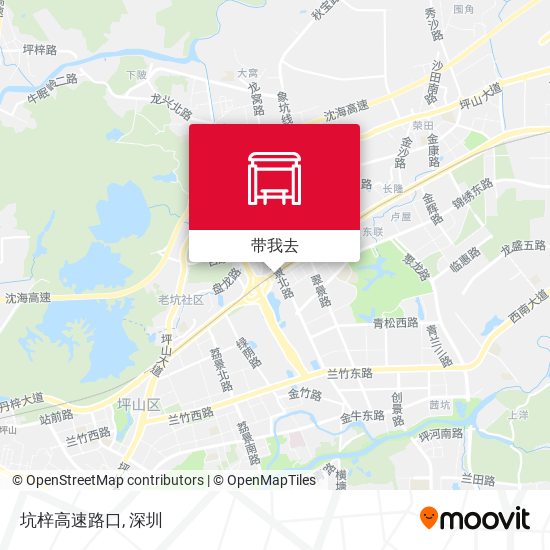 坑梓高速路口地图