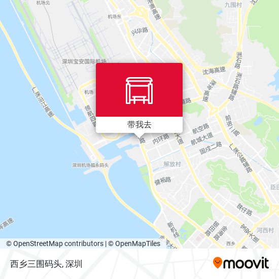 西乡三围码头地图