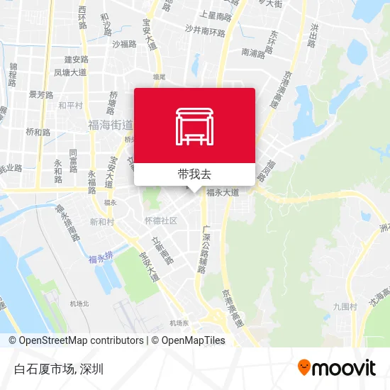 白石厦市场地图