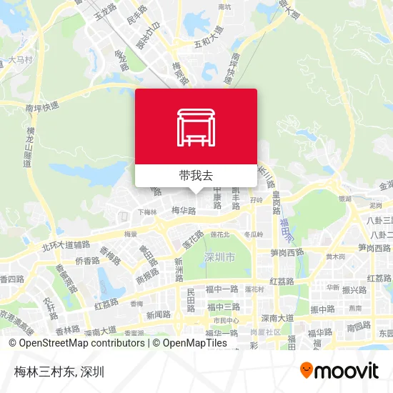 梅林三村东地图