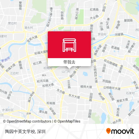 陶园中英文学校地图