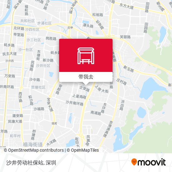 沙井劳动社保站地图