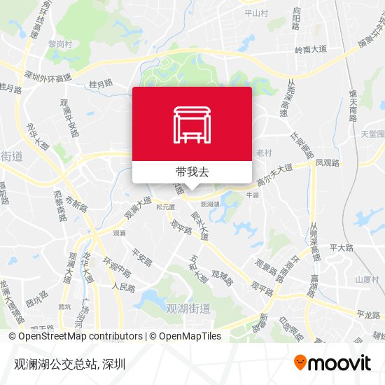 观澜湖公交总站地图