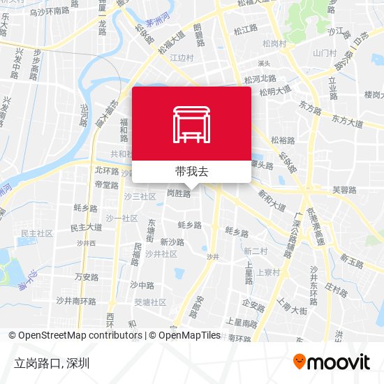 立岗路口地图