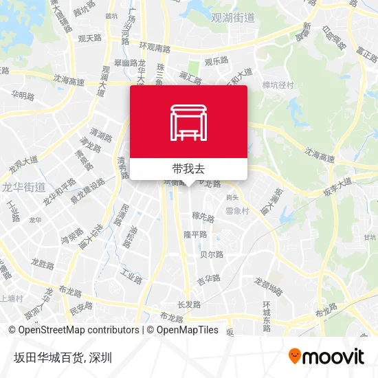 坂田华城百货地图