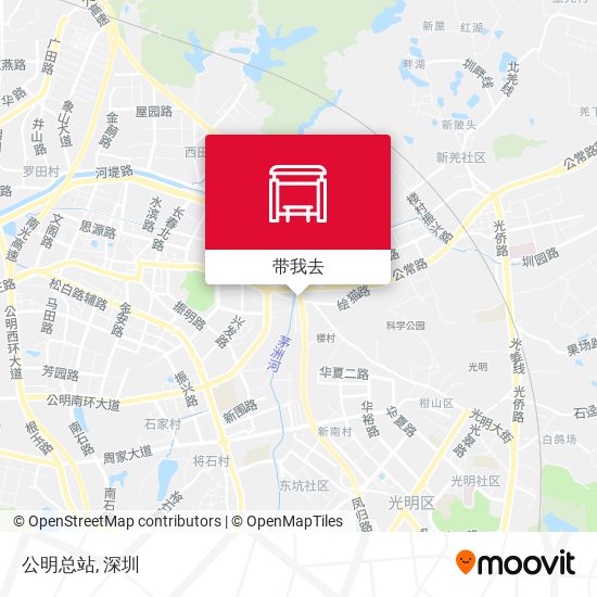 公明总站地图