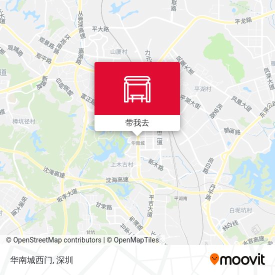 华南城西门地图