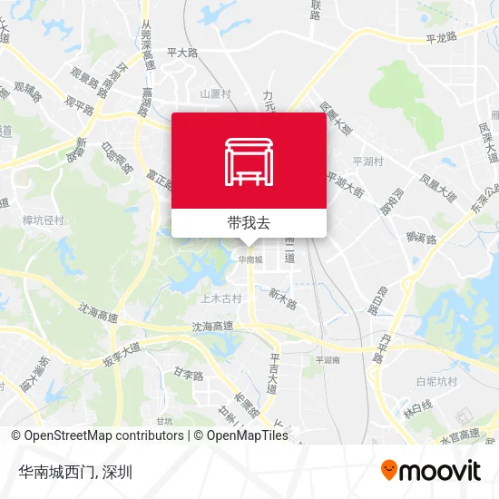 华南城西门地图