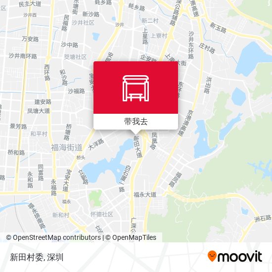 新田村委地图