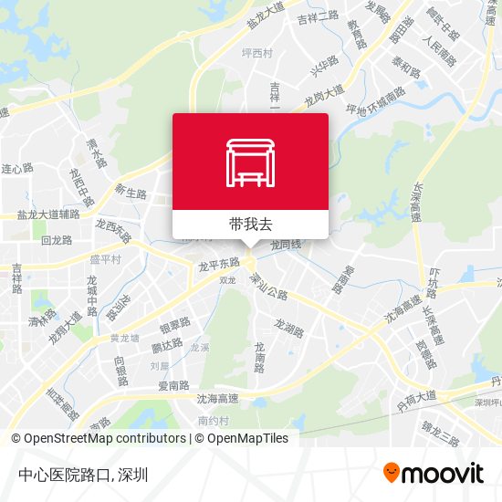 中心医院路口地图