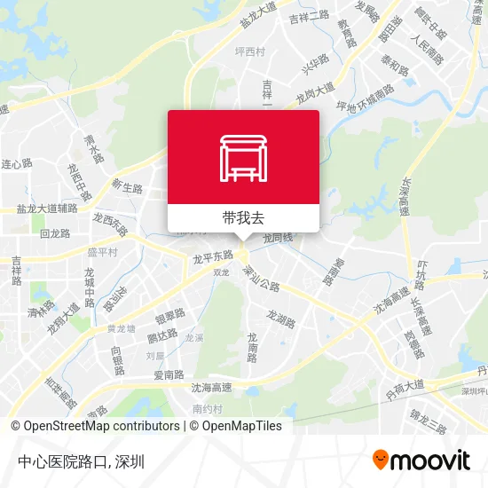 中心医院路口地图
