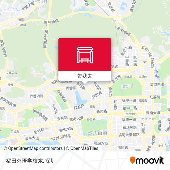 福田外语学校东地图