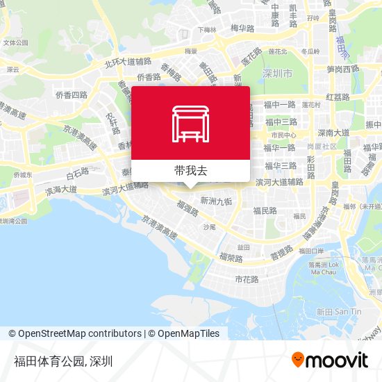 福田体育公园地图