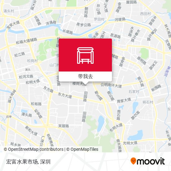 宏富水果市场地图