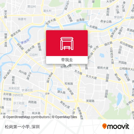 松岗第一小学地图