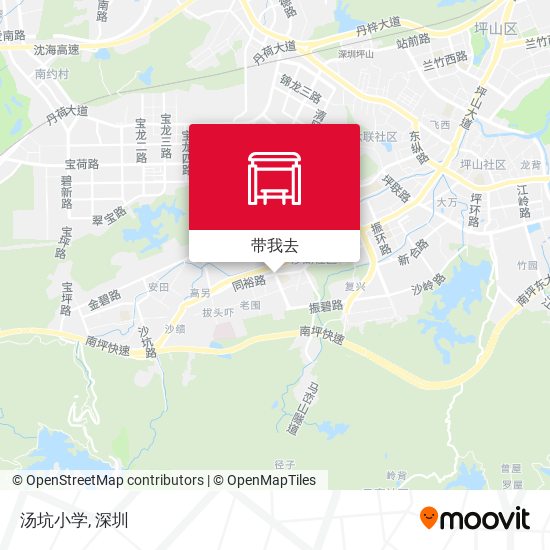 汤坑小学地图