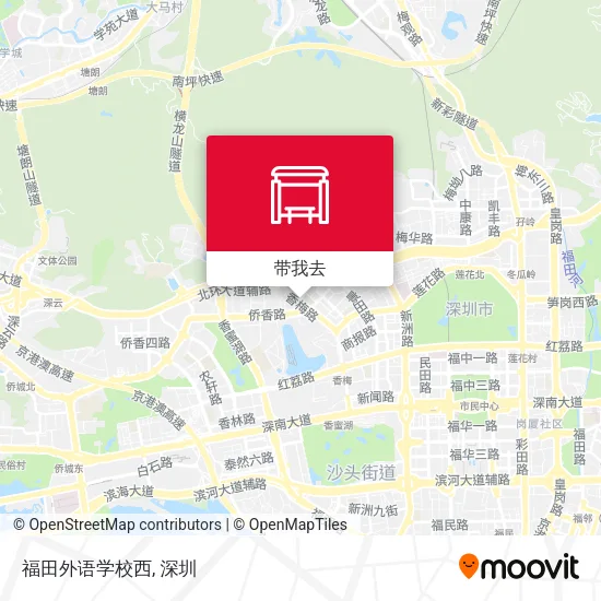 福田外语学校西地图