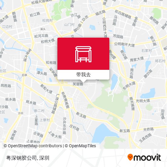 粤深钢胶公司地图