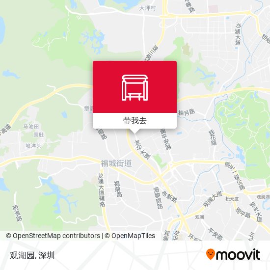 观湖园地图