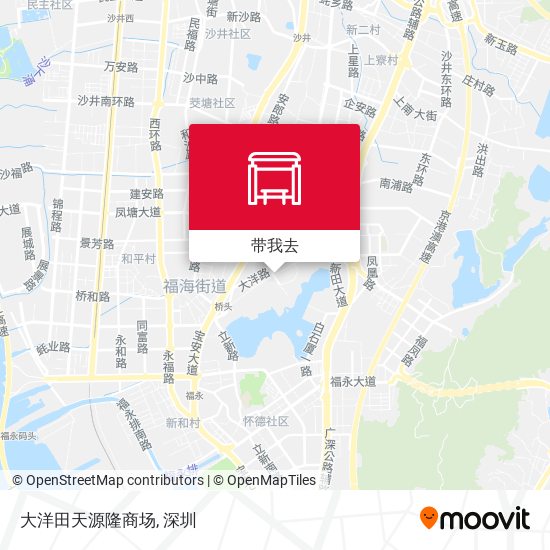 大洋田天源隆商场地图