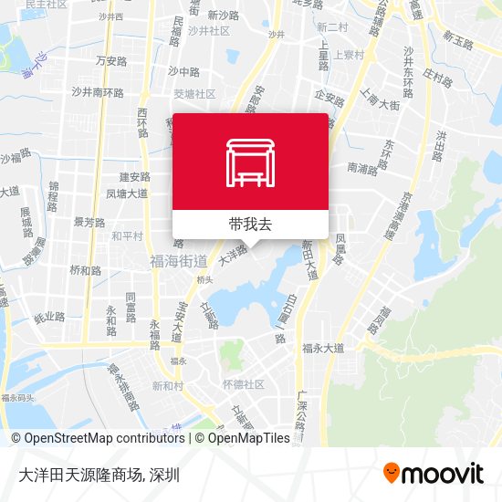 大洋田天源隆商场地图