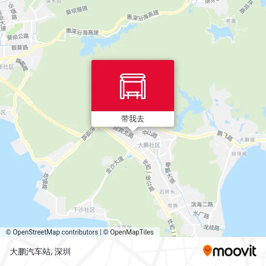 大鹏汽车站地图