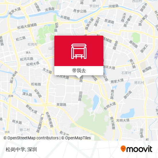松岗中学地图
