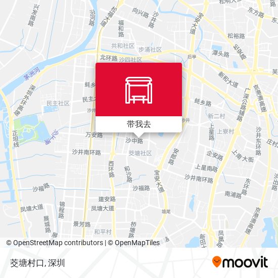 茭塘村口地图