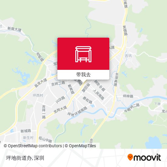 坪地街道办地图