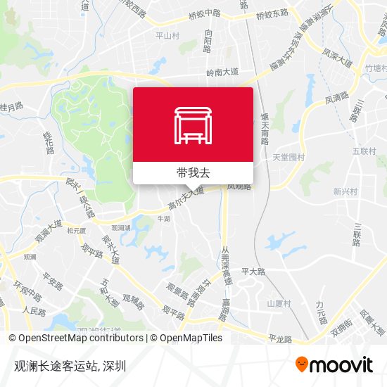 观澜长途客运站地图
