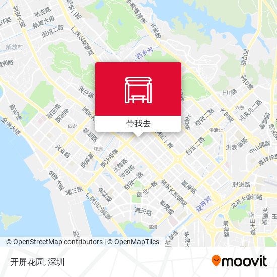 开屏花园地图