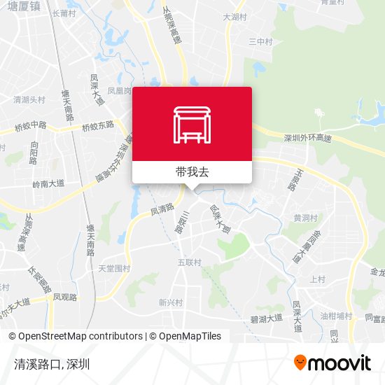 清溪路口地图
