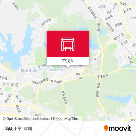塘朗小学地图