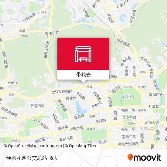 颂德花园公交总站地图