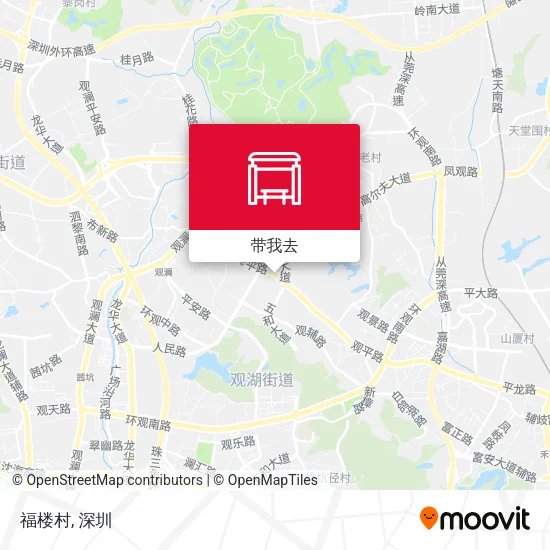 福楼村地图