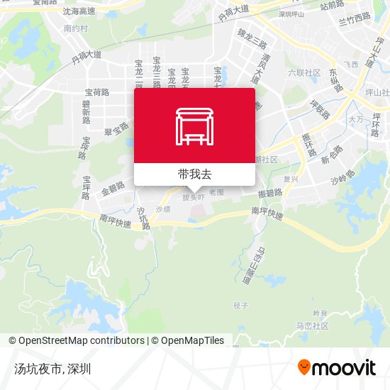 汤坑夜市地图