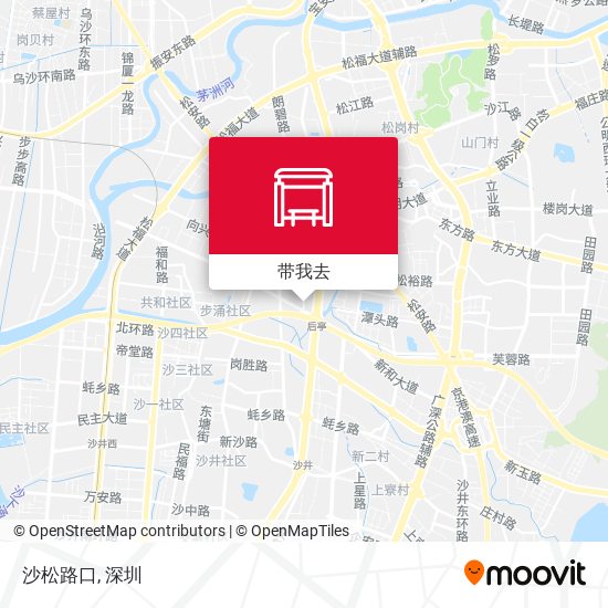沙松路口地图