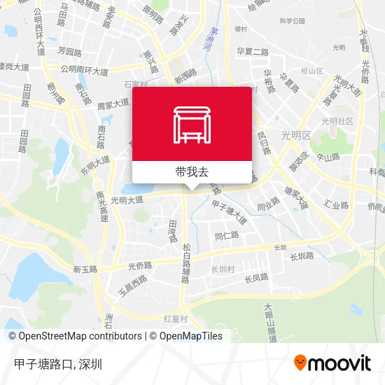 甲子塘路口地图