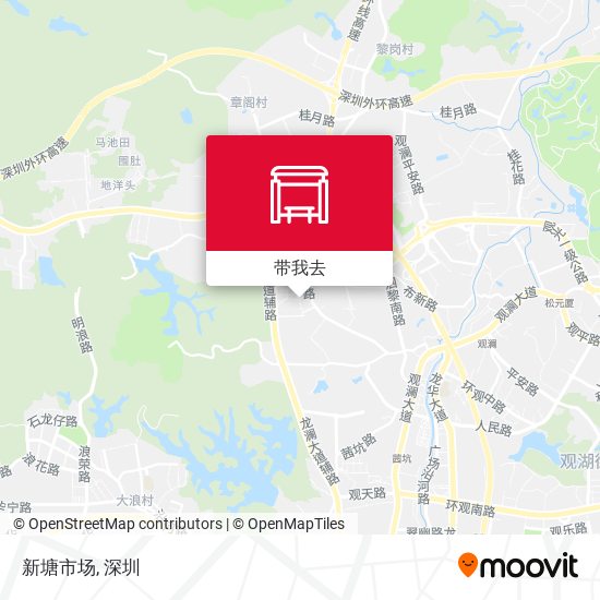新塘市场地图