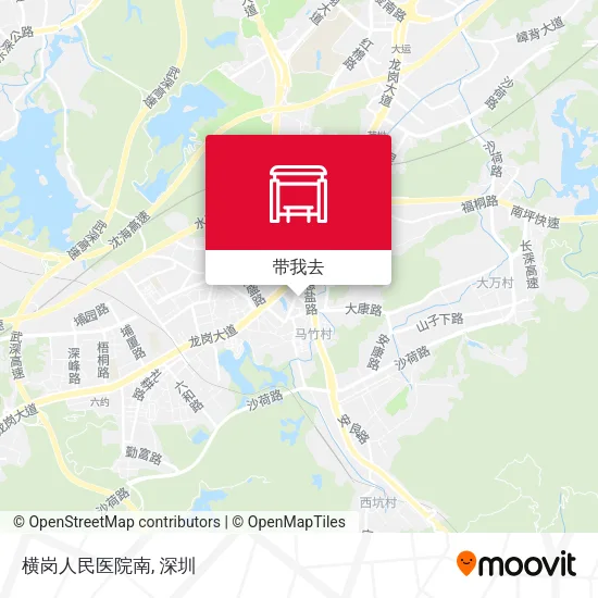 横岗人民医院南地图