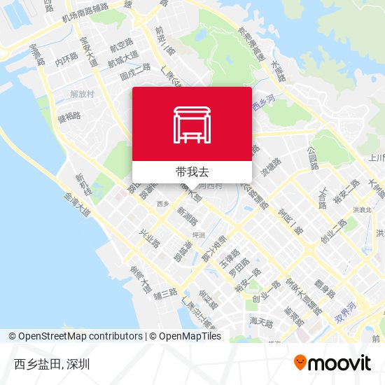西乡盐田地图