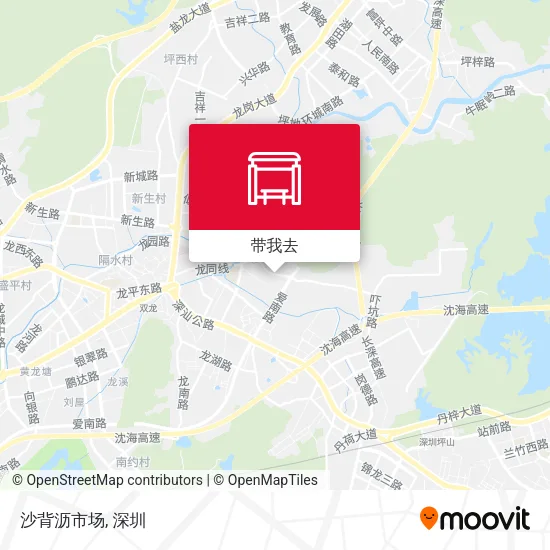 沙背沥市场地图