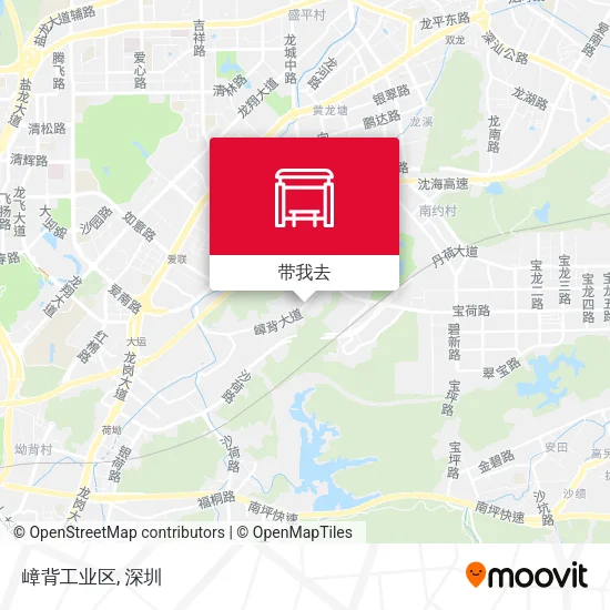 嶂背工业区地图