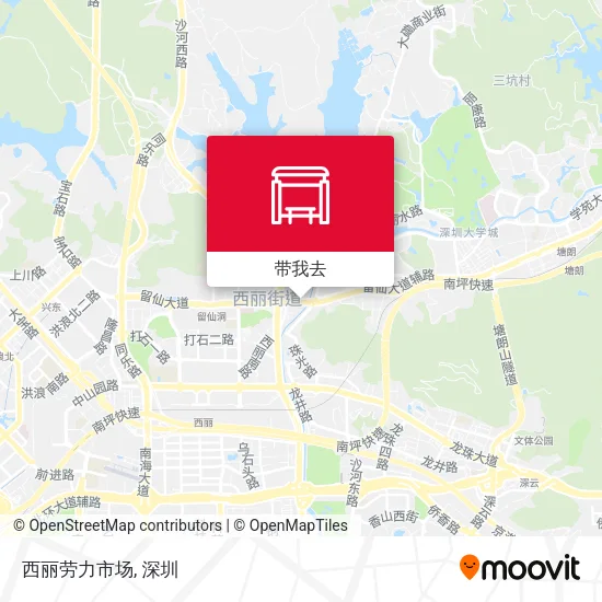 西丽劳力市场地图
